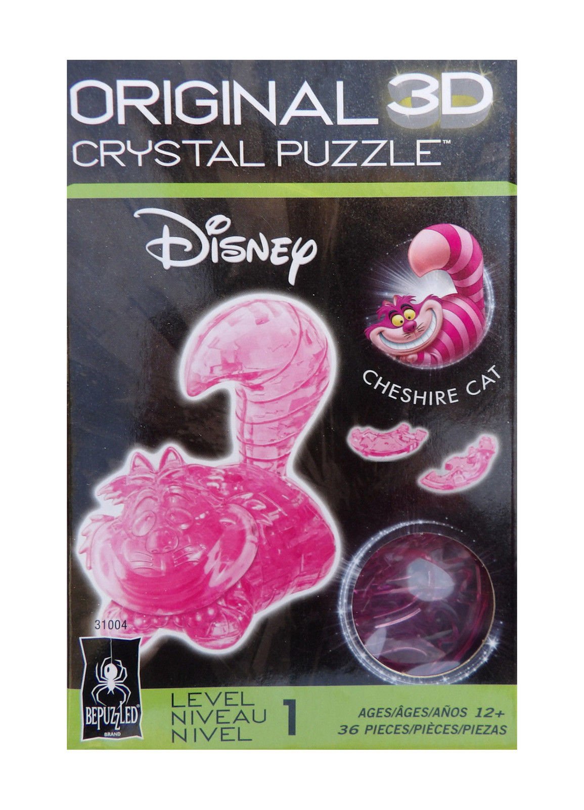 DISNEY 3D Crystal Puzzle Cheshire Cat 36 Piece from