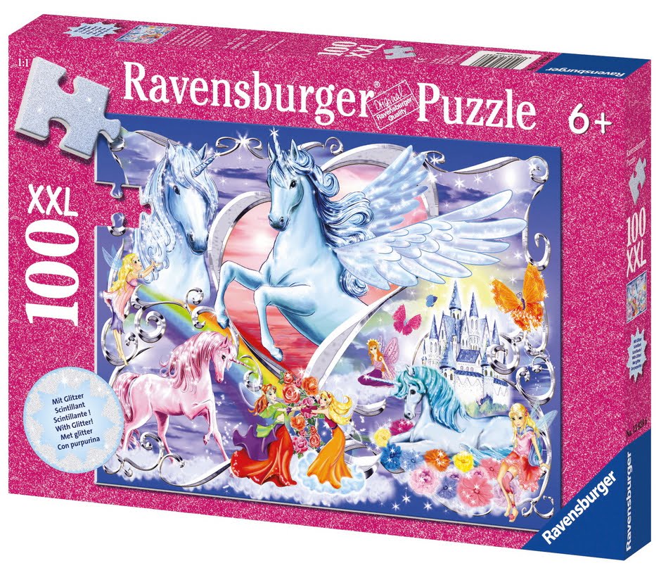 Amazing Unicorns 100pc Glitter Jigsaw Puzzle