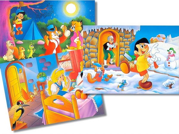 Pinocchio 3x26pc Jigsaw Puzzles
