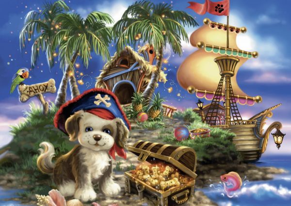 Puppy Pirate Jigsaw Puzzle 35pc