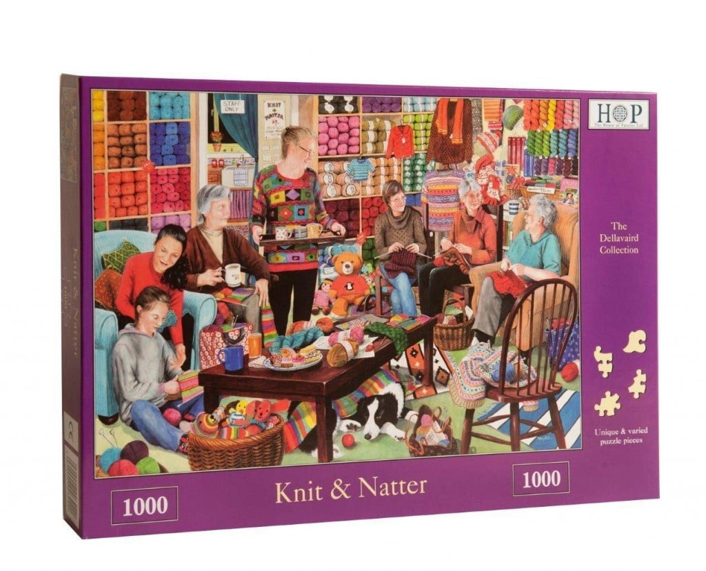Knit & Natter 1000 Piece Jigsaw Puzzle by House of Puzzles