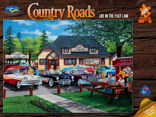 Country Roads Life in the Past Lane 1000 PC Jigsaw Puzzle