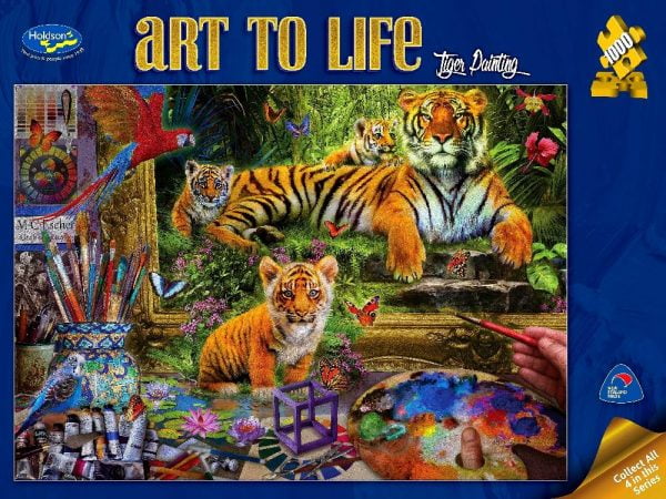 Tiger Painting 1000 PC Jigsaw Puzzle