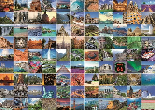 99 Most Beautiful Places 1000 PC Jigsaw Puzzle