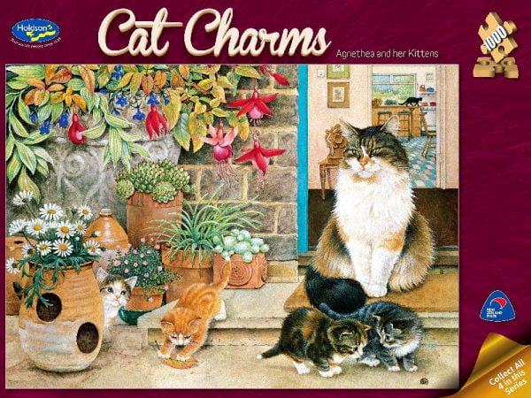 Agnethea & her Kittens 1000 PC Jigsaw Puzzle