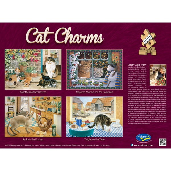 Agnethea & her kittens 1000 PC Jigsaw Puzzle