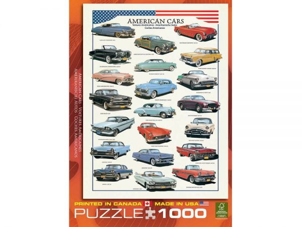 American Cars of the Fifties 1000 Jigsaw Puzzle
