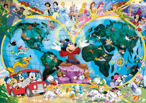 Disney World Map 1000 PC Jigsaw Puzzle