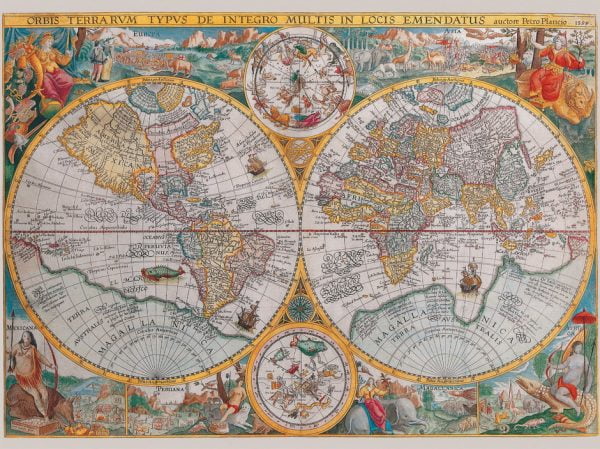 Historical Map Puzzle 1500 PC Jigsaw Puzzle