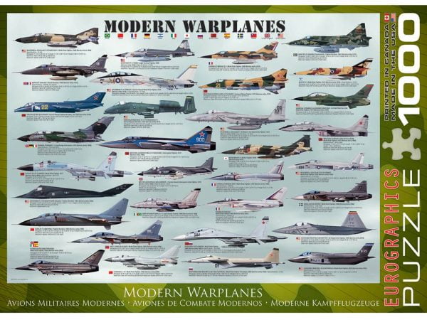 Modern War Planes 1000 PC Jigsaw Puzzle