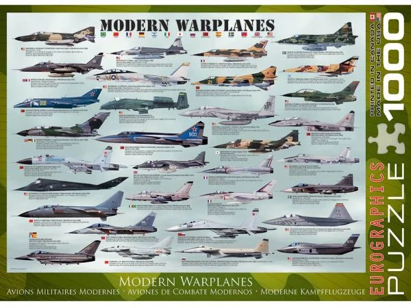 Modern War Planes 1000 PC Jigsaw Puzzle