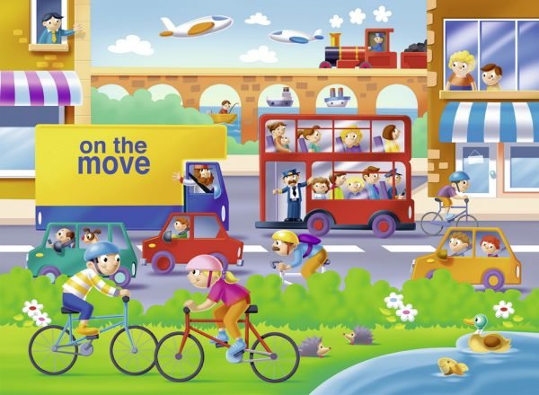 On the Move 16 PC Jigsaw Puzzle