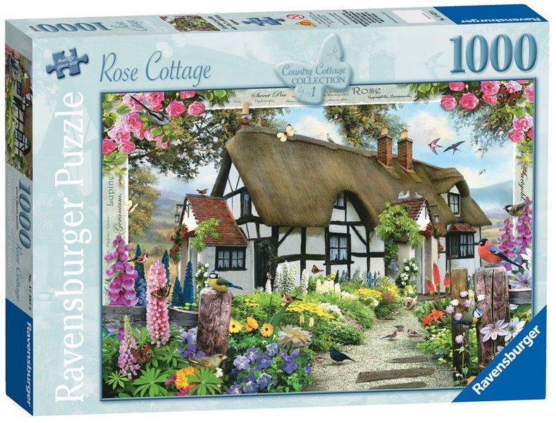 Rose Cottage 1000 PC Jigsaw puzzle