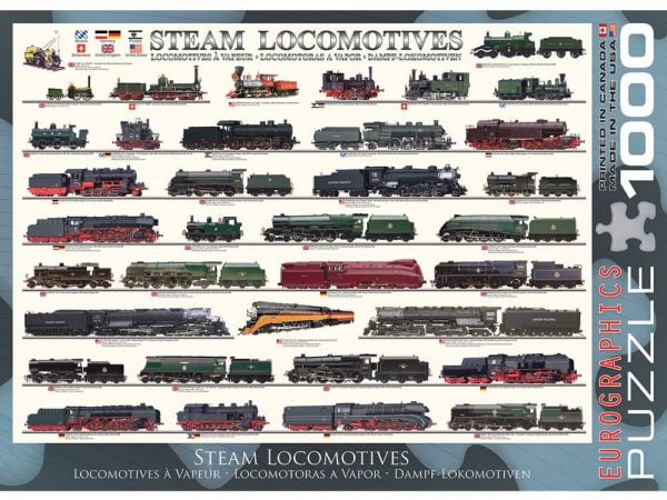 Steam Locomotives 1000 Piece Jigsaw Puzzle
