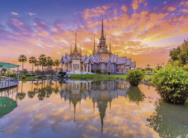 Wat Thai Temple Sunset 500 PC Jigsaw Puzzle