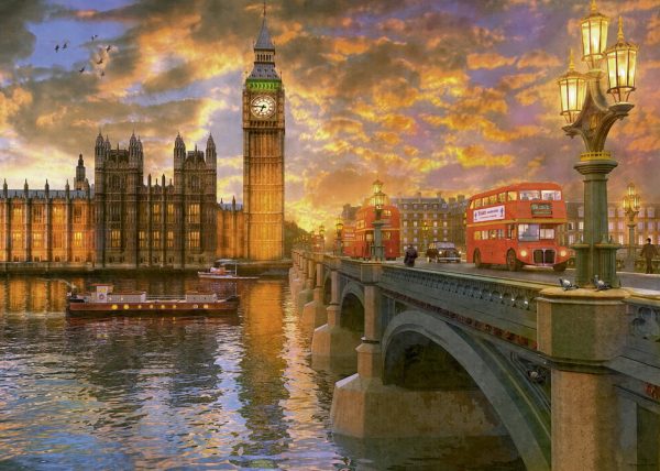 Westminster Sunset 1000 PC Jigsaw Puzzle