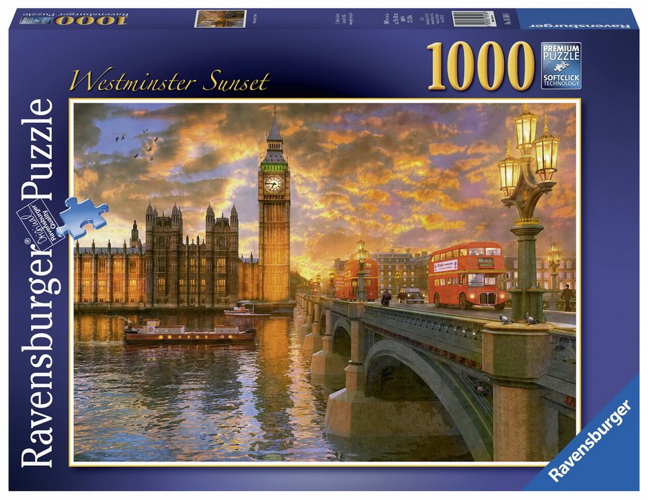 Westminster Sunset 1000 PC Jigsaw Puzzle
