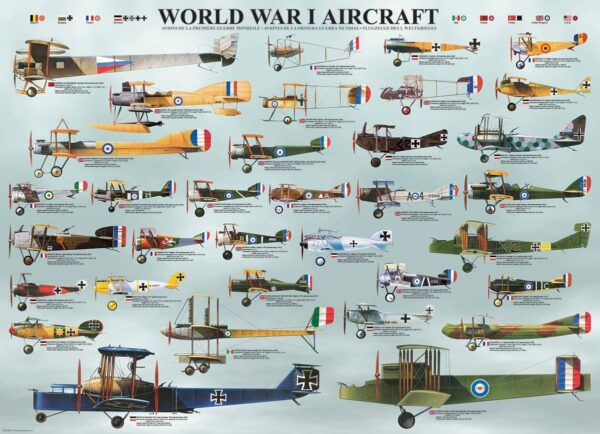 World War I Aircraft 1000 Piece Puzzle - Eurographics