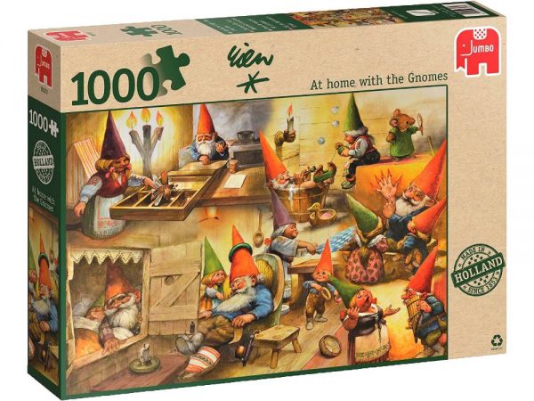 At Home with the Gnomes 1000 PC Jigsaw Puzzle