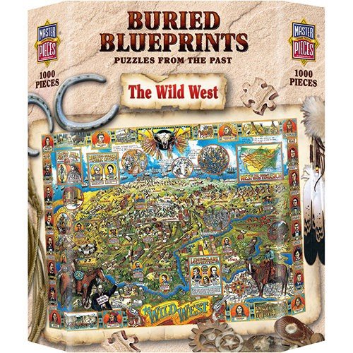 Buried Blue Prints The Wild West 1000 PC Jigsaw Puzzle