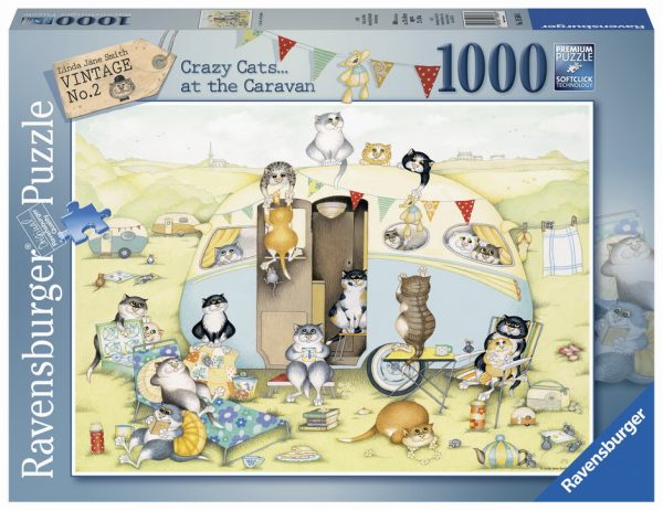 Crazy Cats Caravan 1000 PC Jigsaw Puzzle