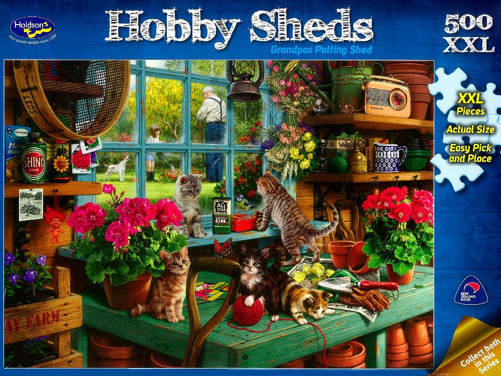 Jigsaw Puzzle Hobby Sheds Grandpas Potting Shed 500 XXL