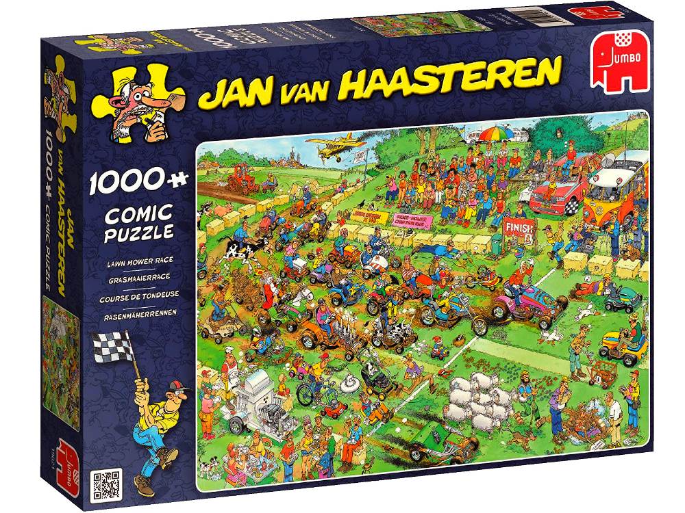Jan van Haasteren Lawn Mower Race 1000 Piece Jigsaw Puzzle 