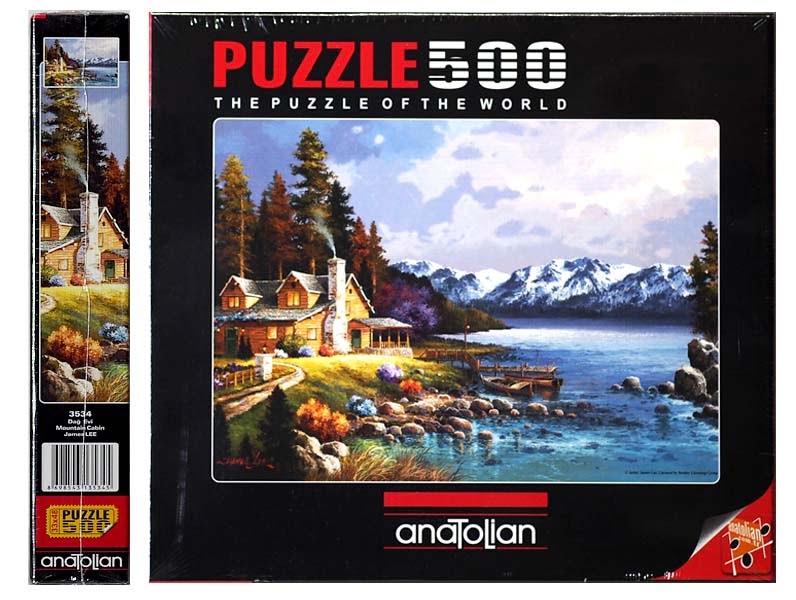 Mountain Cabin 500 PC Jigsaw Puzzle