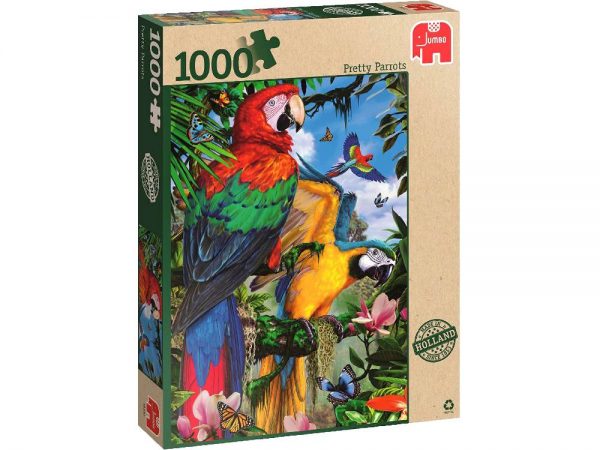 Pretty Parrots 1000 PC Jigsaw Puzzle