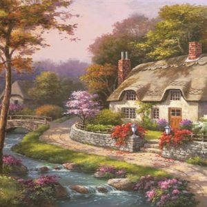 Spring Cottage 500 PC Jigsaw Puzzle