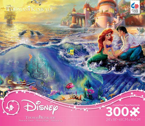 Thomas Kinkade Disney The little Mermaid 300 PC Jigsaw Puzzle