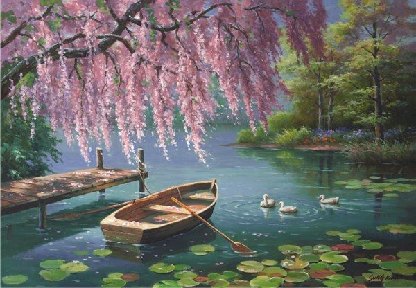 Willow Spring Beauty 500 PC Jigsaw Puzzle