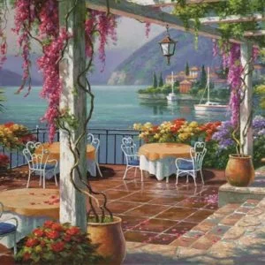 Wisteria Terrace 500 PC Jigsaw Puzzle