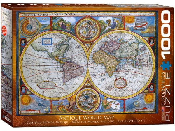 Antique World Map 1000 PC Jigsaw Puzzle