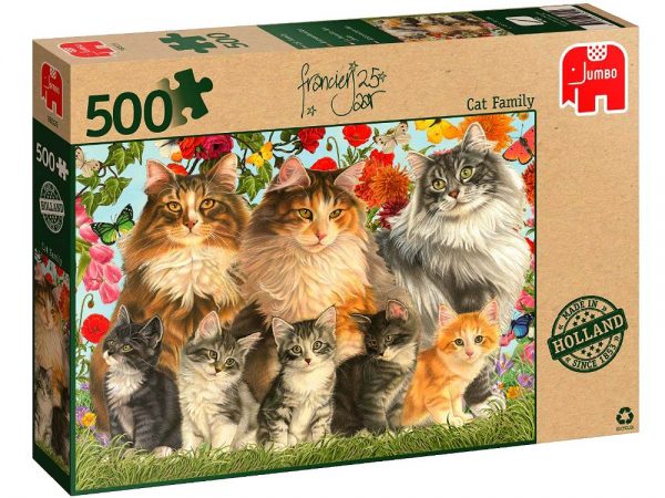 Franciens Cat Family 500 PC Jigsaw Puzzle