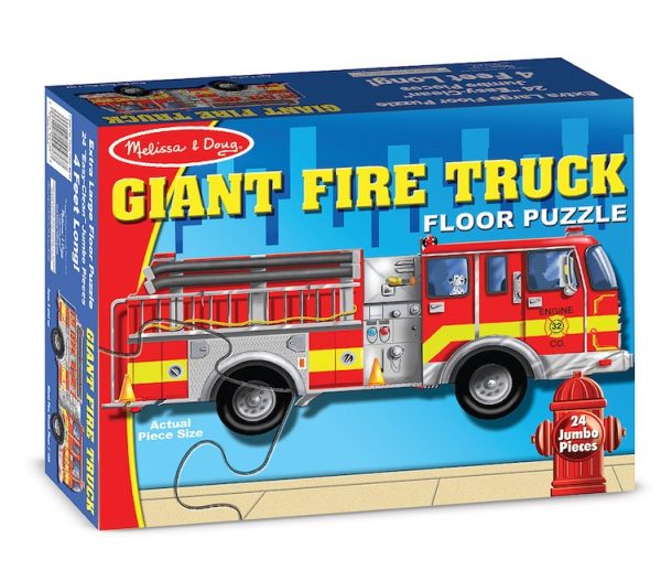 Giant Fire Truck 24 PC Floor Jigsaw Puzzle