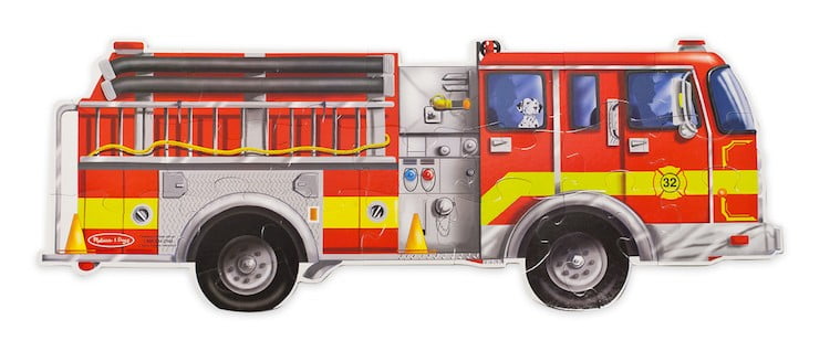 Giant fire Truck 24 PC Floor Jigsaw Puzzle