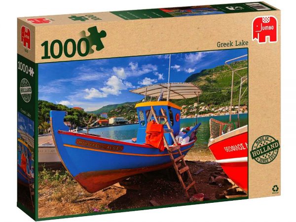 Greek Lake 1000 PC Jigsaw Puzzle