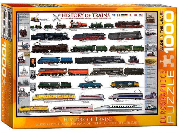 History of Trains 1000 PC Jigsaw Puzzle