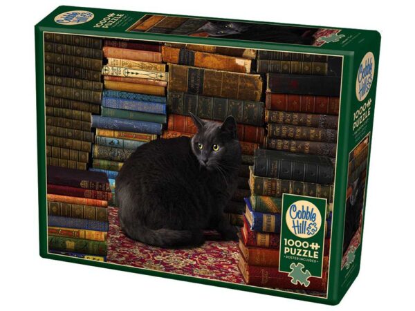 Library Cat 1000 Piece Jigsaw Puzzle - Cobble Hill