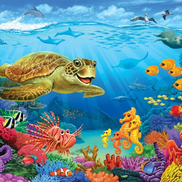 OCEAN REEF 36 PC FLOOR JIGSAW PUZZLE - PUZZLE PALACE AUSTRALIA