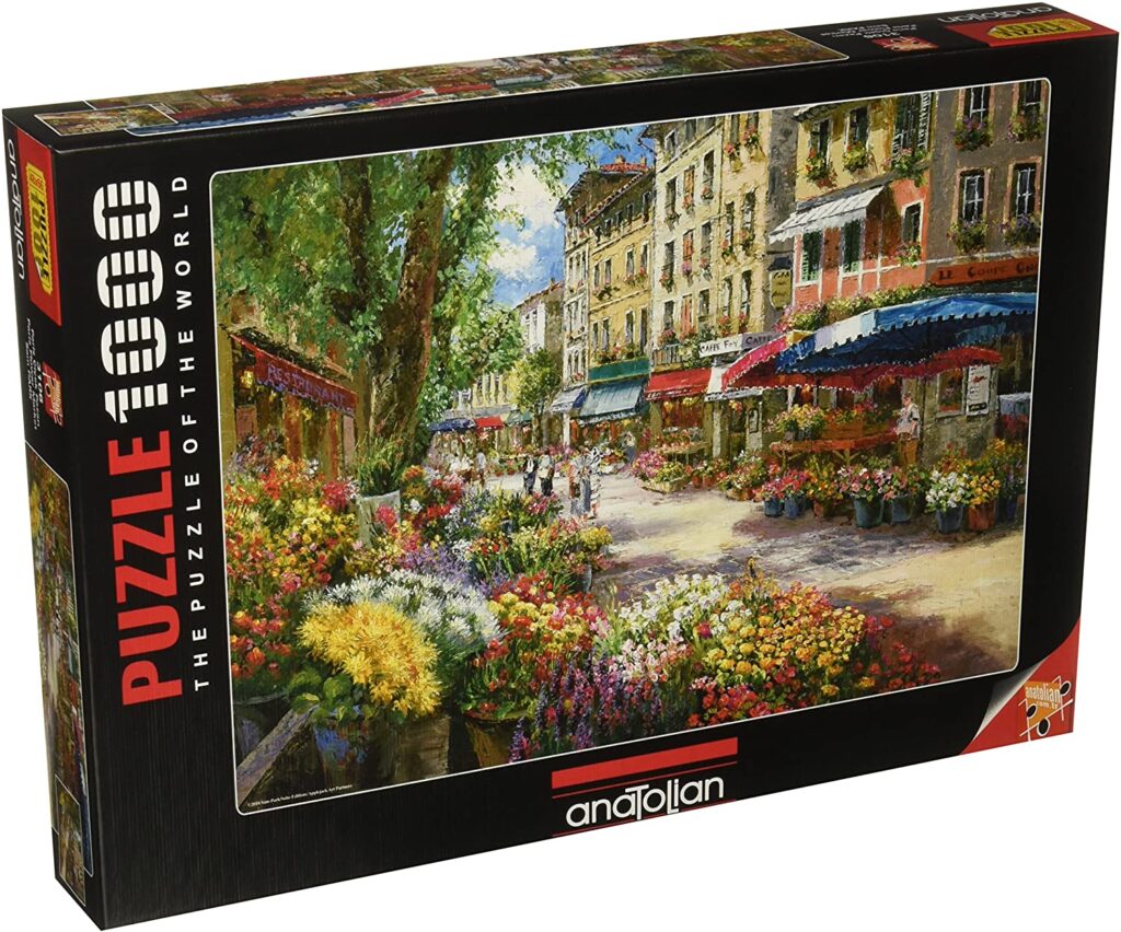 Anatolian Paris Flower Market 1000 Piece Jigsaw Puzzle