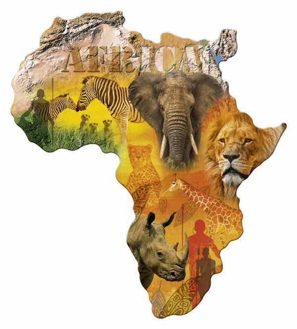 Silhouette Africa 1114 PC Jigsaw Puzzle