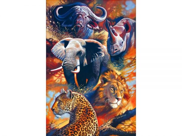The Big Five 1500 PC Jigsaw Puzzle