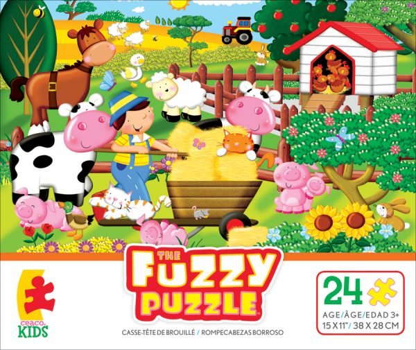 Fuzzy Puzzle On the Farm 24 PC