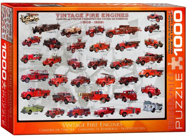 Vintage Fire Engines 1000 PC Jigsaw Puzzle