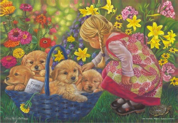 A Basket full of Love 260 PC Jigsaw Puzzle