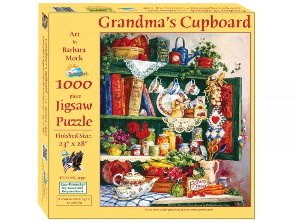 Grandma's Cupboard 1000 Piece Jigsaw Puzzle - Sunsout