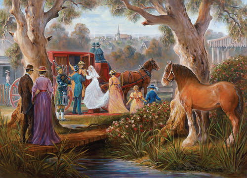 Carriage Marriage 1000 PC Jigsaw Puzzle