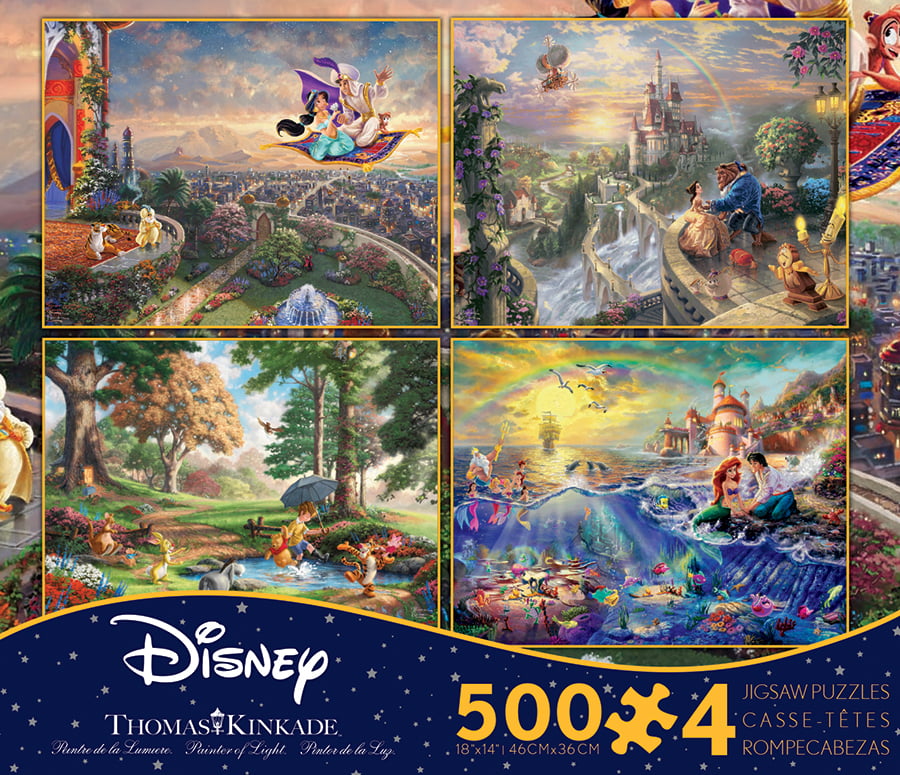 Thomas Kinkade Disney Dreams 4 x 500 Piece Multi Pack
